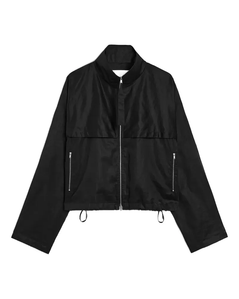 Jil Sander Jacke aus Musselin - Schwarz Schwarz