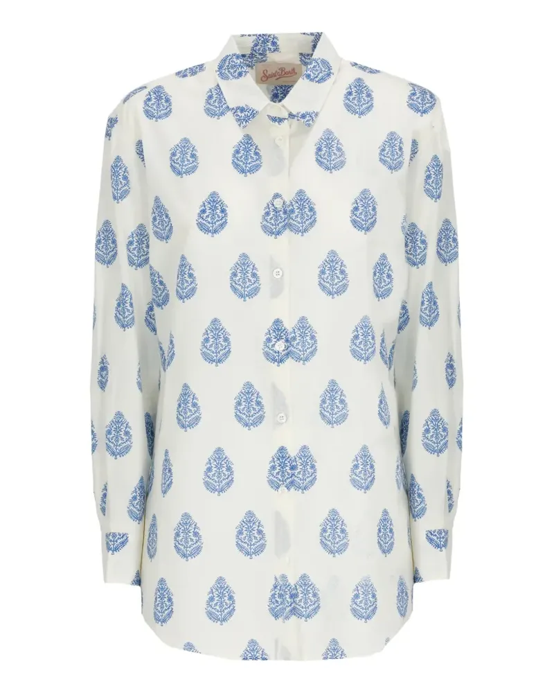 MC2 Saint Barth Brigitte paisley-print shirt - Weiß Weiß