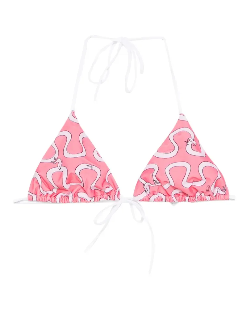 Emilio Pucci Triangel-Bikinioberteil - Rosa Rosa
