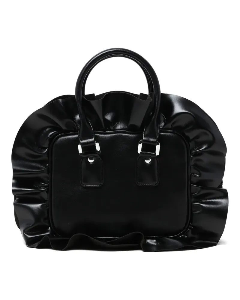 Comme des Garçons Gerüschte Mini-Tasche - Schwarz Schwarz