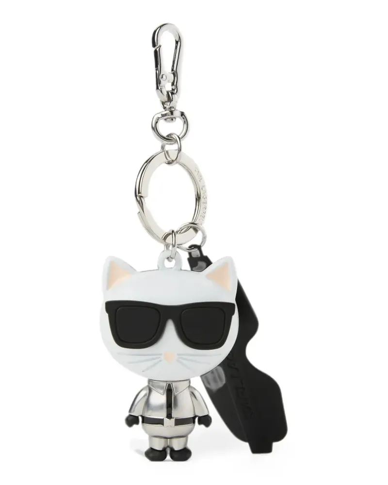 Karl Lagerfeld Ikonik Choupette Schlüsselanhänger - Weiß Weiß