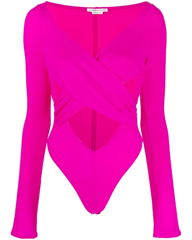 Alessandro Vigilante Drapierter Body - Rosa Rosa