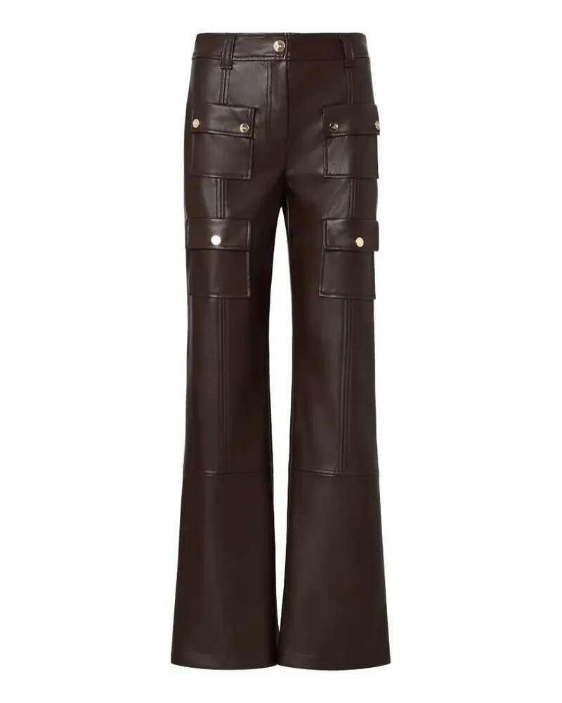 Liu Jo coated fabric trousers - Braun Braun