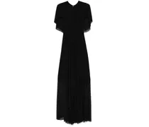 Drapiertes Abendkleid - Schwarz