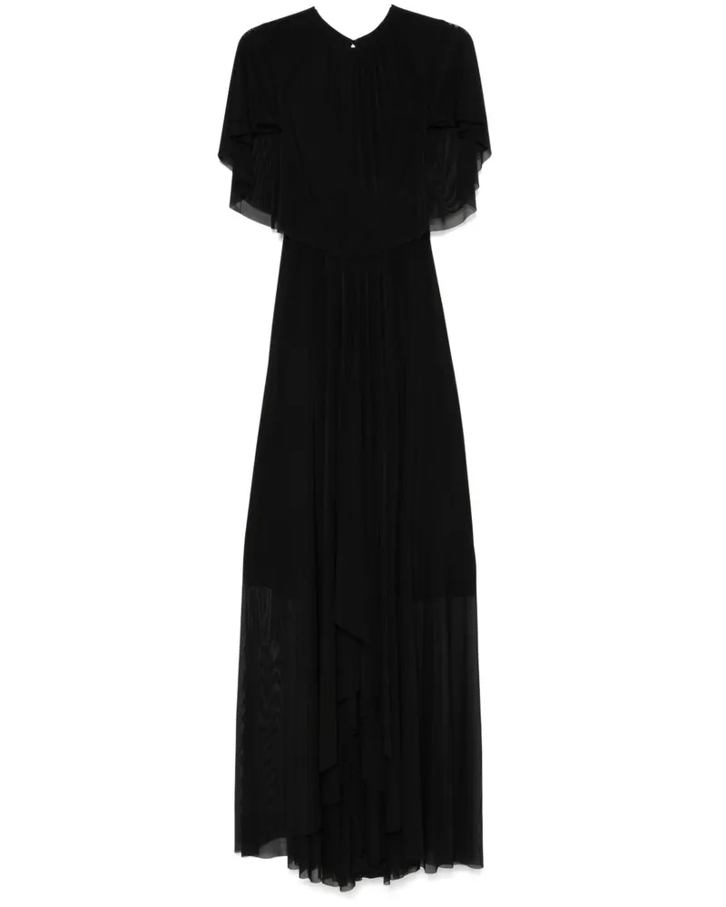 Talbot Runhof Drapiertes Abendkleid - Schwarz Schwarz