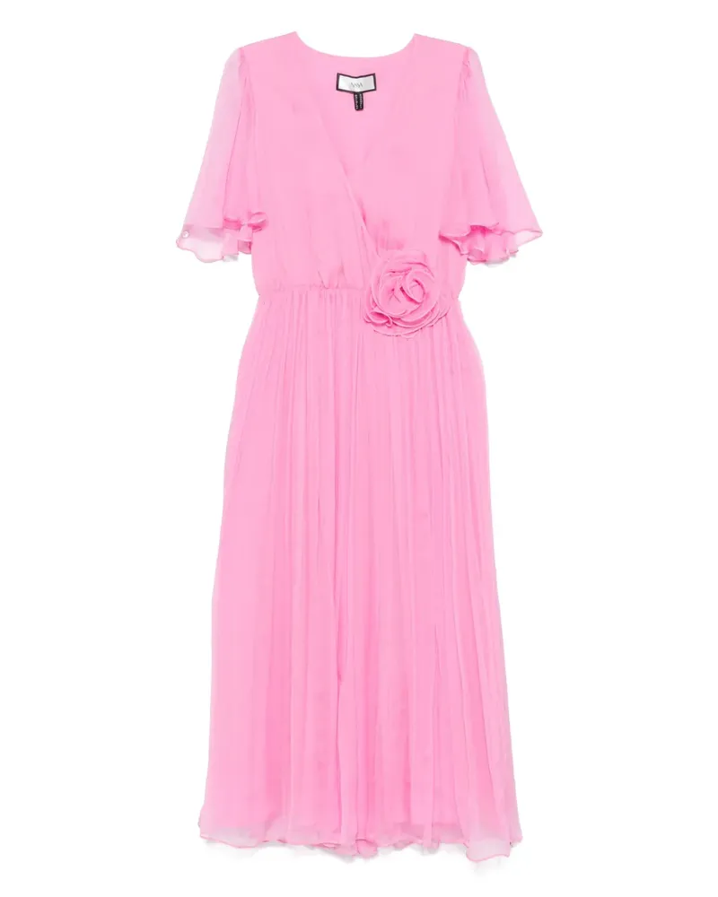 NISSA Midikleid mit Blumenapplikation - Rosa Rosa