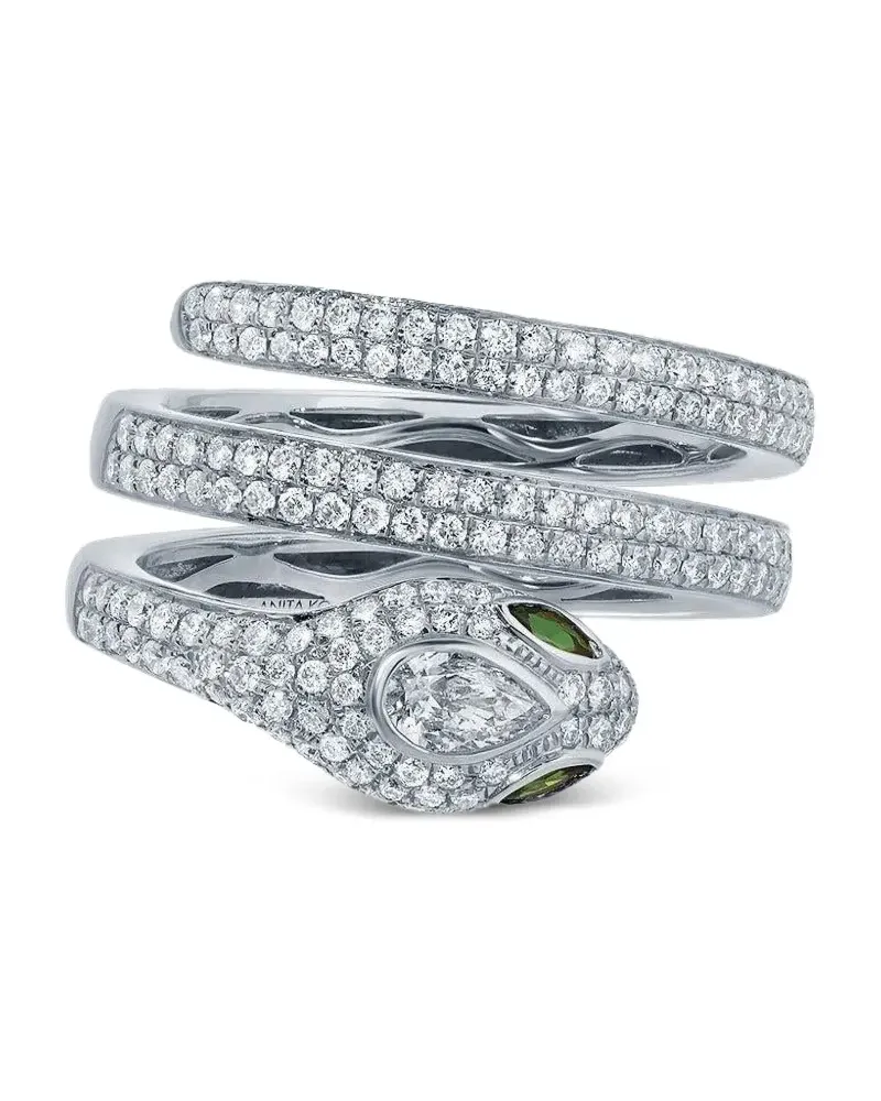 ANITA KO Snake Weißgoldring mit Diamanten Gold
