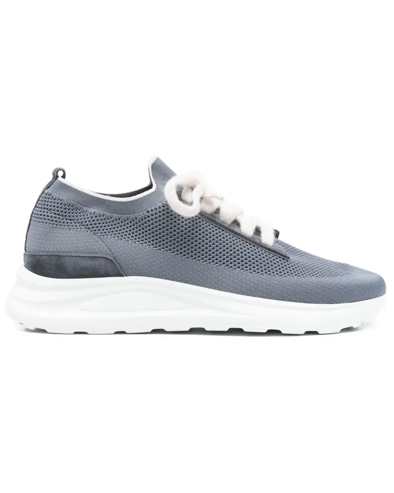 Eleventy Gestrickte Sneakers - Blau Blau