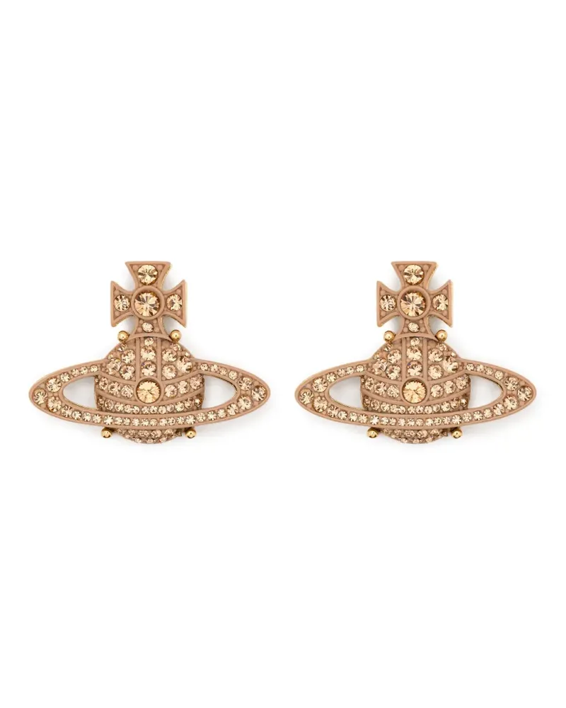 Vivienne Westwood Ohrringe mit Orb-Kristallen - Gold Gold