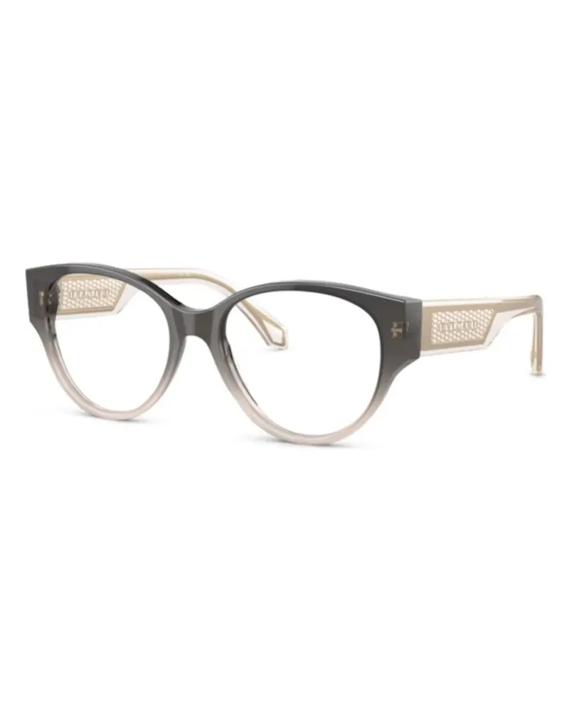 Bulgari Cat-Eye-Brille - Schwarz Schwarz