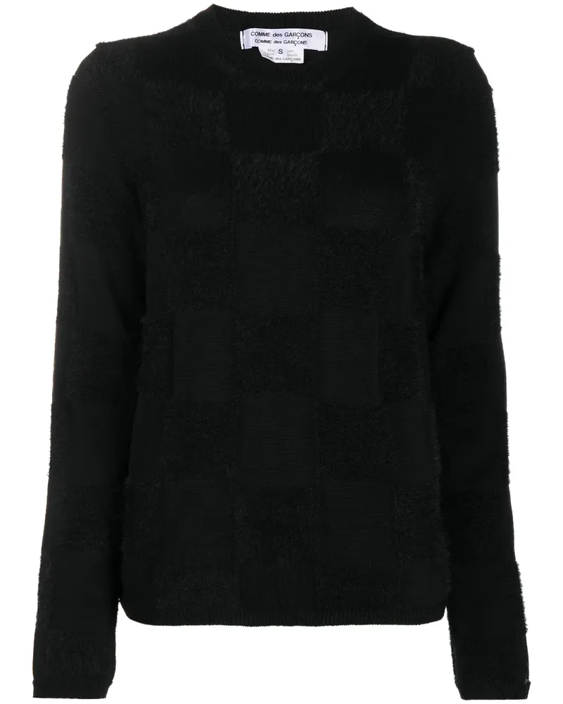 Comme des Garçons Texturierter Strickpullover - Schwarz Schwarz