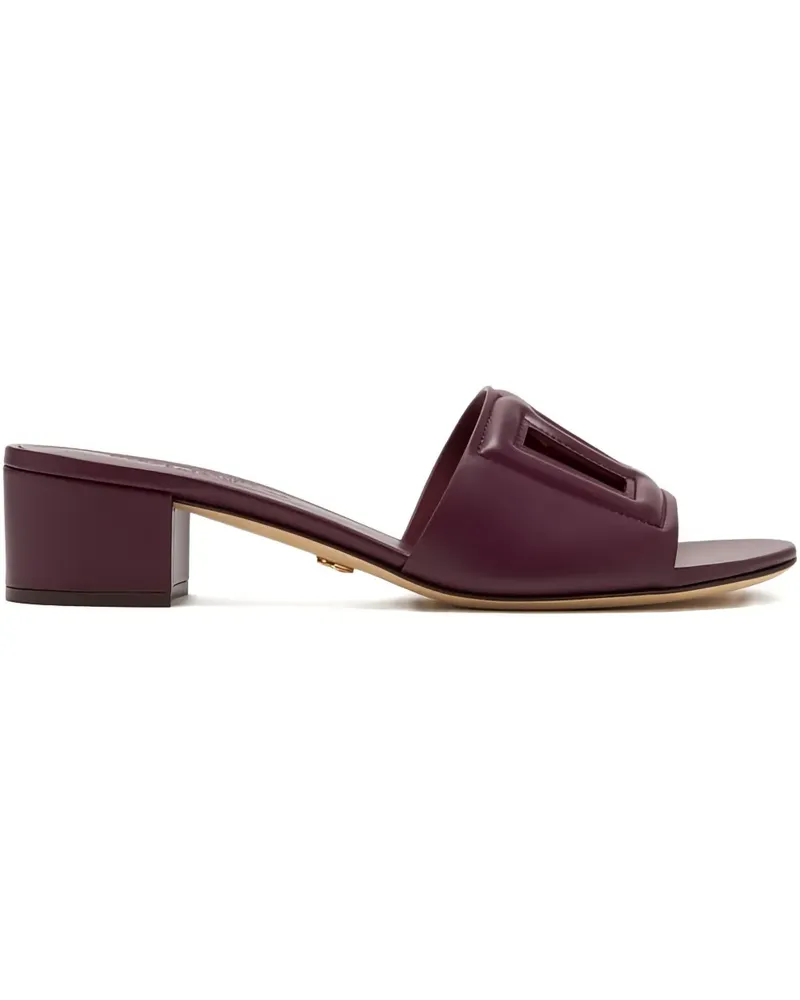Dolce & Gabbana Sandalen mit DG 40mm - Violett Violett