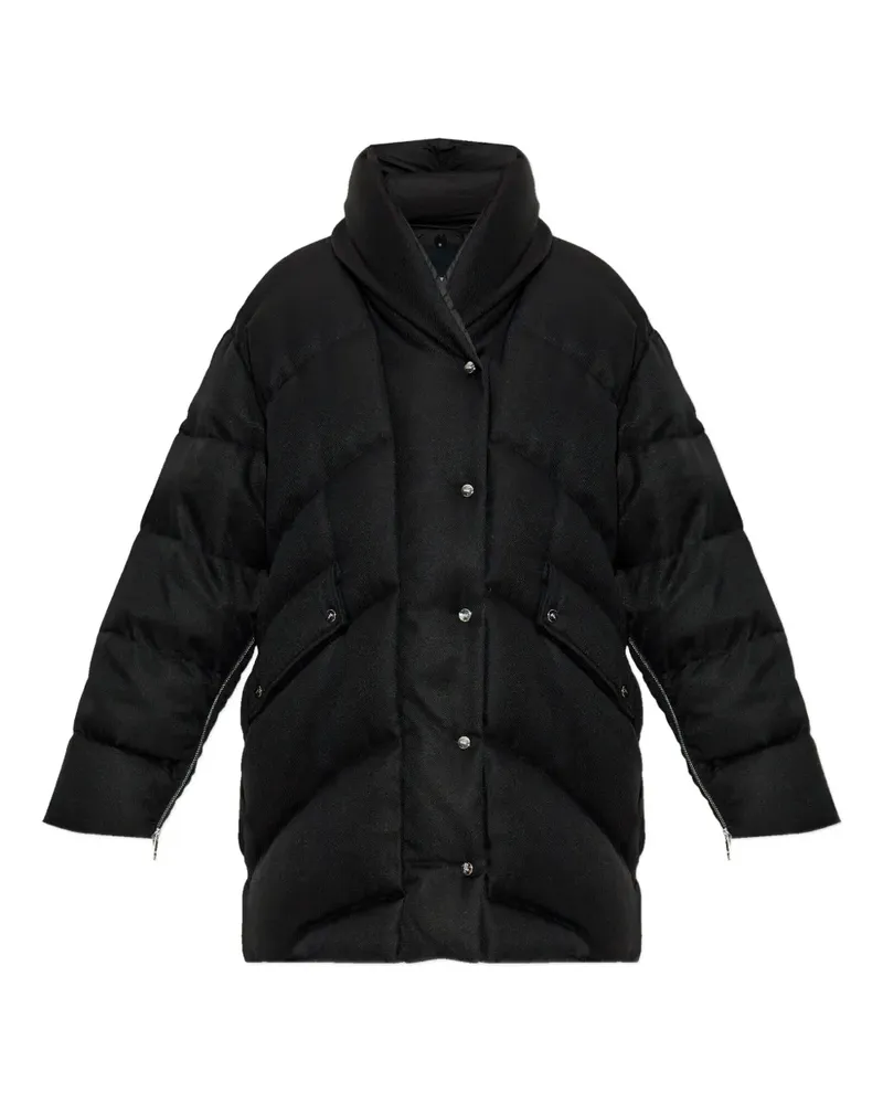 ADD button puffer jacket - Schwarz Schwarz