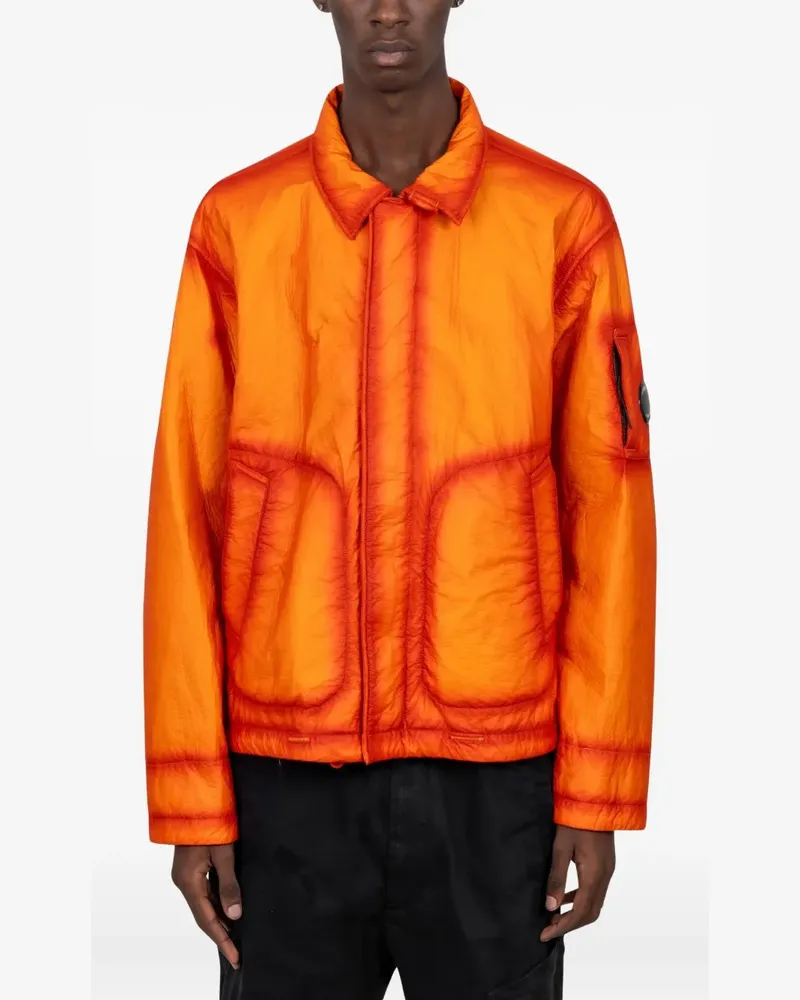 C.P. Company Feltro Bi-Film Jacke mit gestepptem Einsatz - Orange Orange