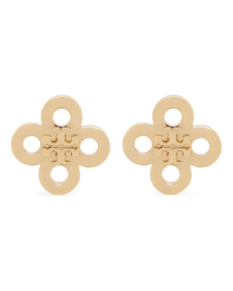 Tory Burch Forget Me Not clover stud earrings - Gold Gold