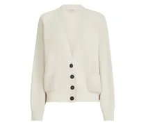 Gerippter Cardigan mit Taschen - Nude