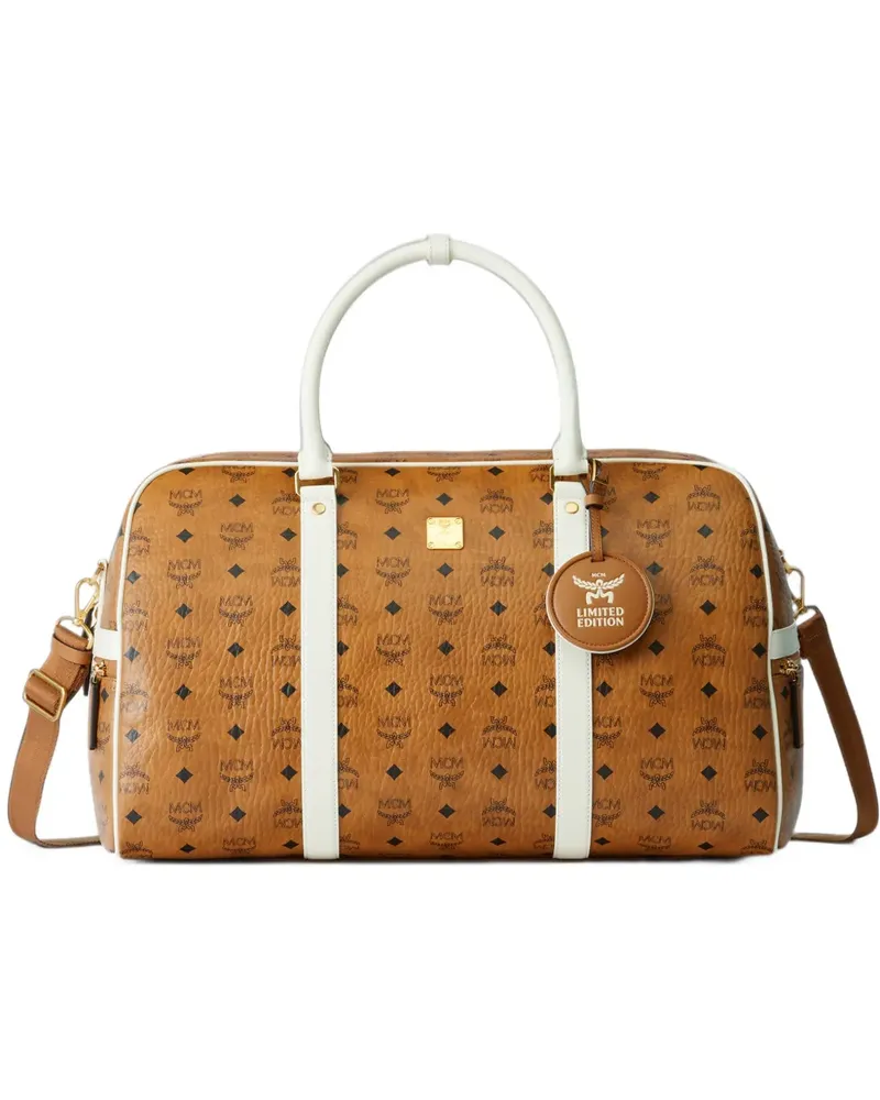 MCM adidas x FC Bayern kleine Ottomar Weekender-Tasche mit Monogramm-Print - Braun Braun