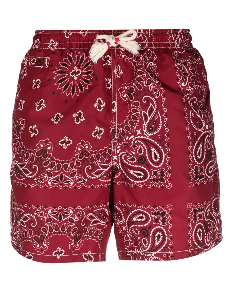 MC2 Saint Barth Badeshorts mit Bandana-Print - Rot Rot