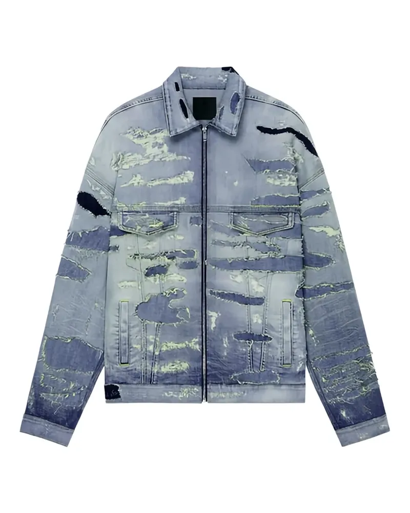 Givenchy Jeansjacke mit Reißverschluss - Blau Blau