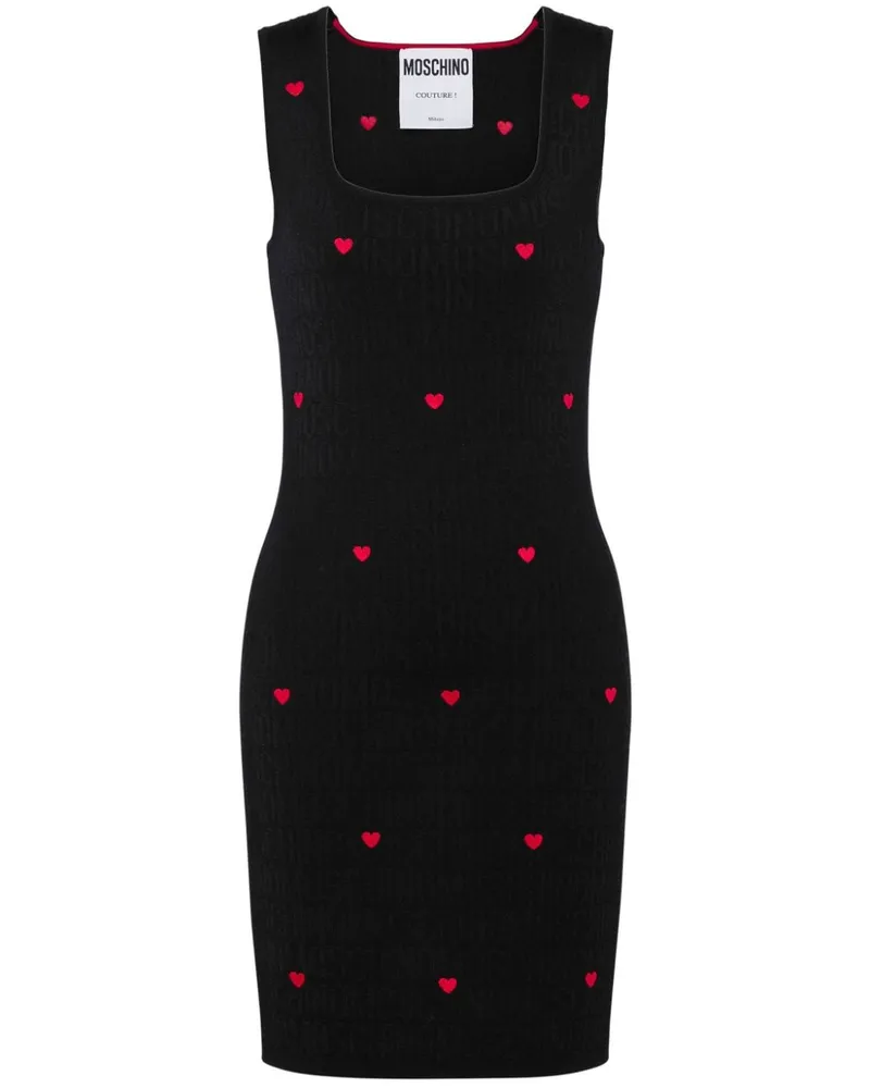 Moschino Gestricktes Minikleid - Schwarz Schwarz