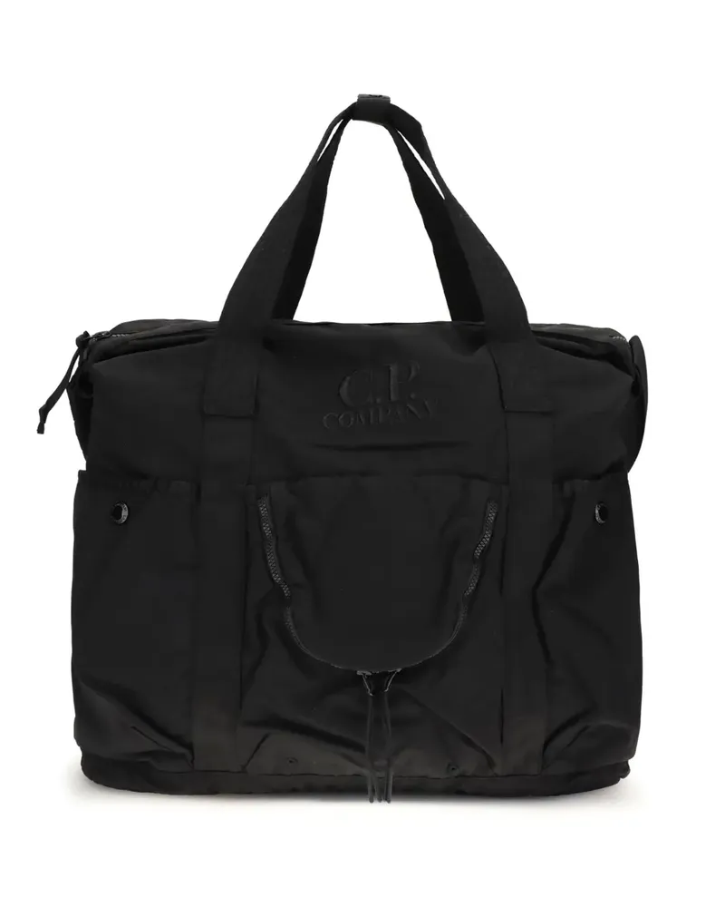 C.P. Company Tote Bag mit Logo - Schwarz Schwarz