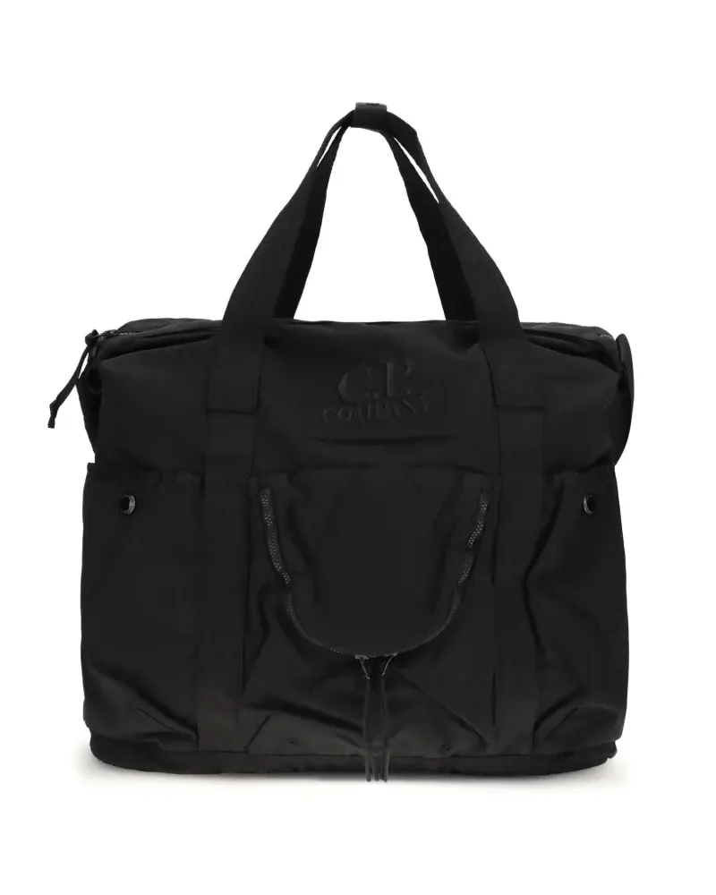 C.P. Company Tote Bag mit Logo - Schwarz Schwarz