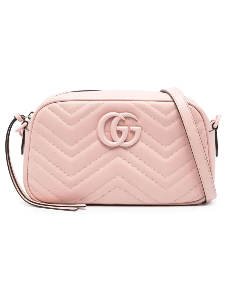 Gucci Kleine GG Marmont Schultertasche - Rosa Rosa