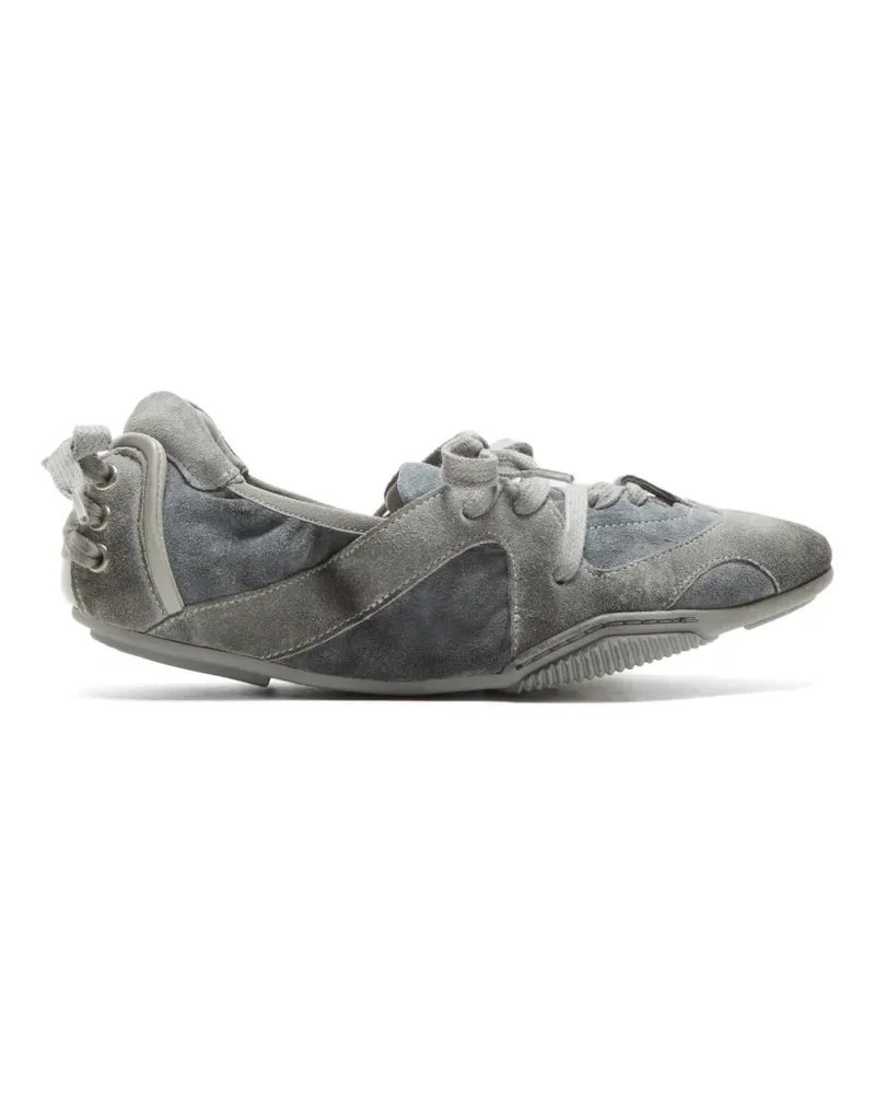 Acne Studios laced panelled sneakers - Grau Grau