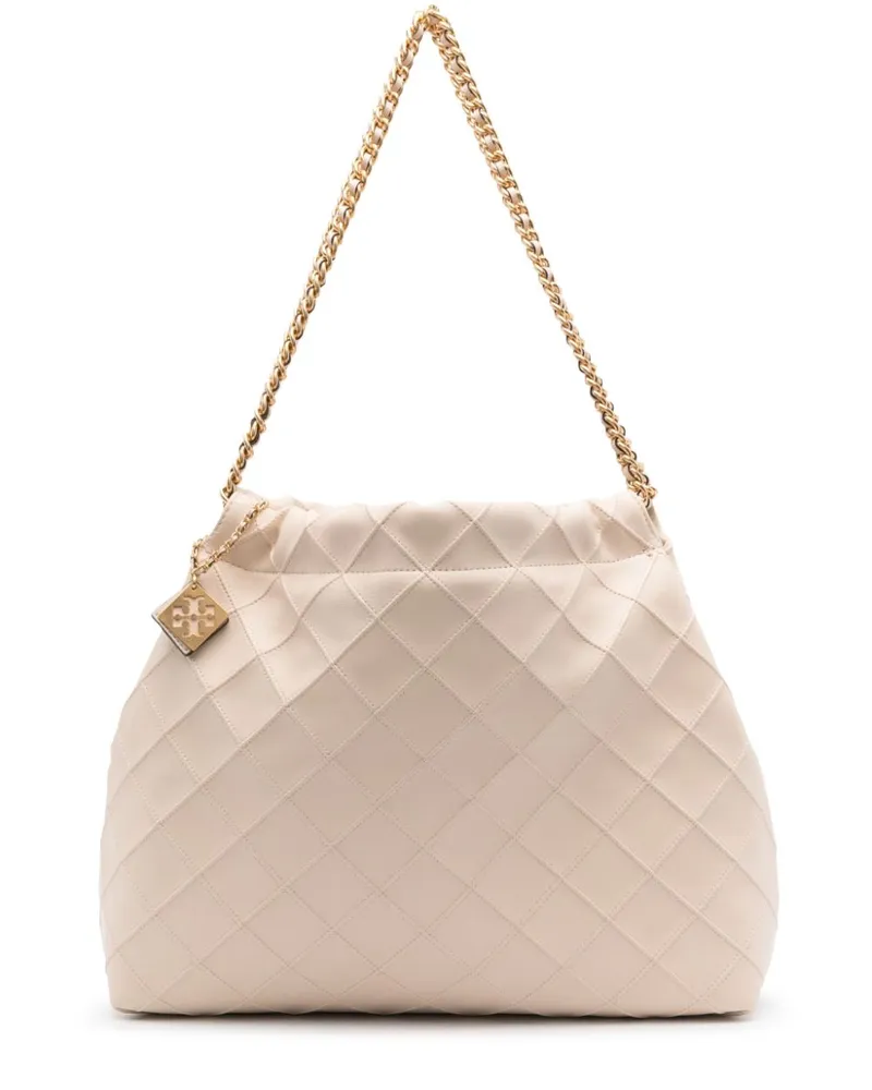Tory Burch Fleming Soft Tote Bag mit Kordelzug - Nude Nude