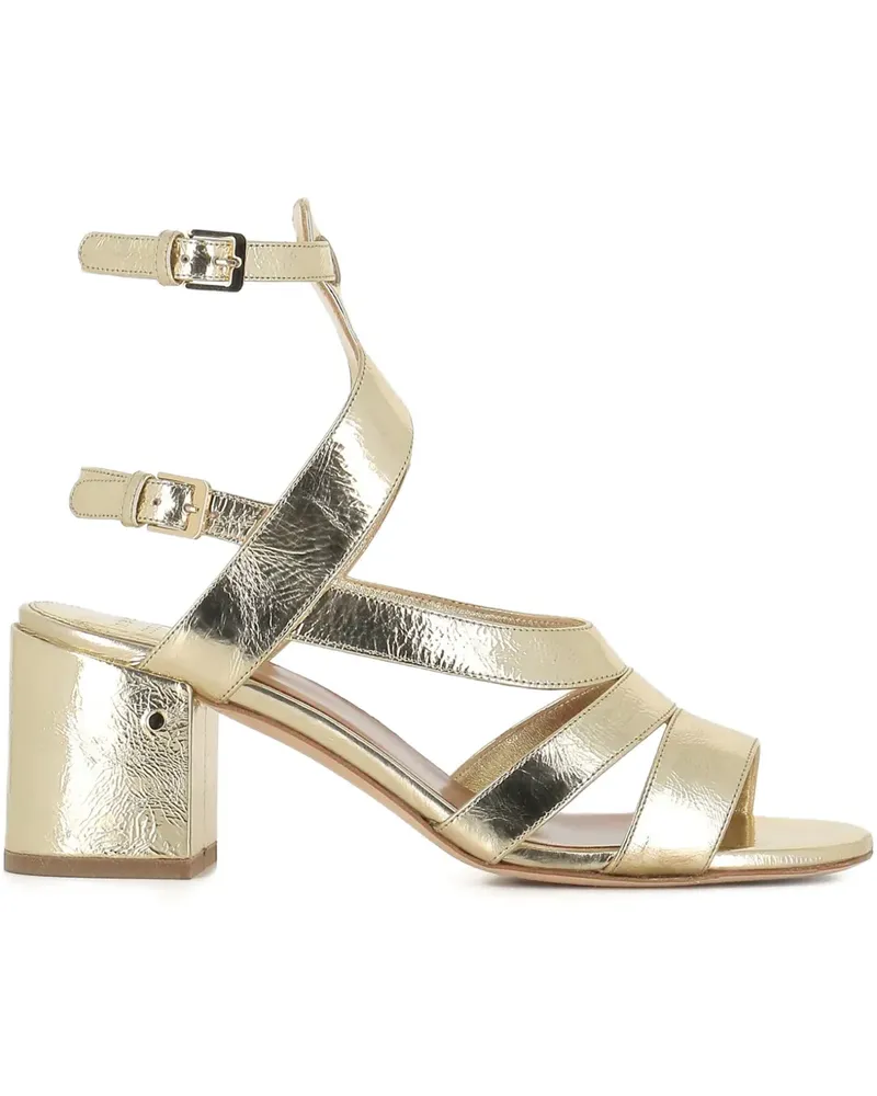 Laurence Dacade Pantoletten aus Leder 70mm - Gold Gold