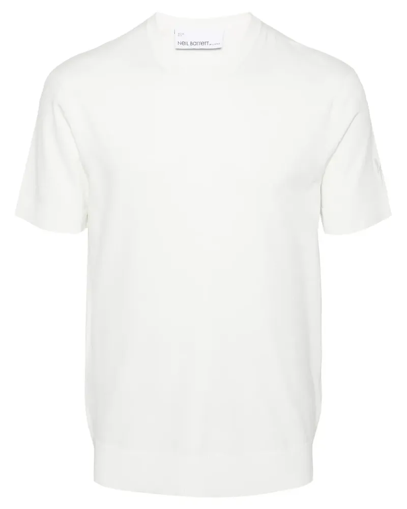 Neil Barrett Gestricktes T-Shirt - Weiß Weiß