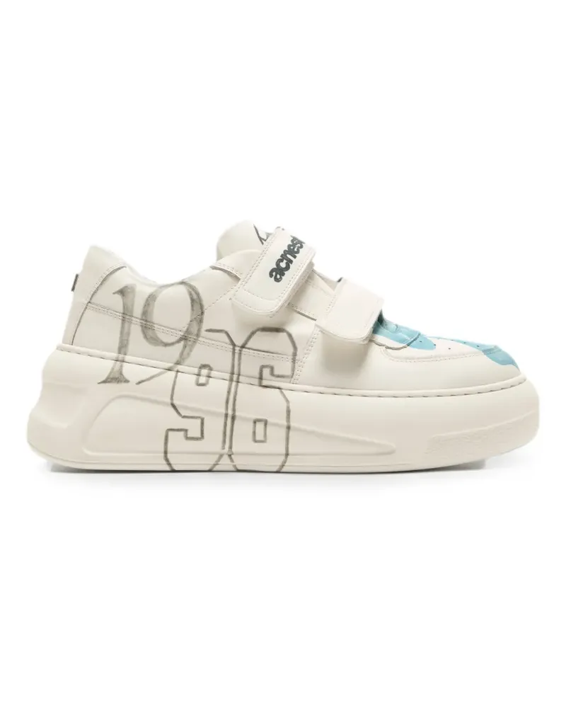 Acne Studios touch-strap platform sneakers - Nude Nude