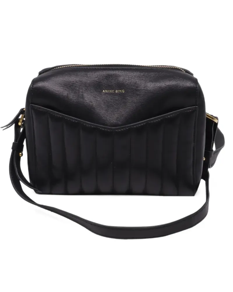 Anine Bing Ellis quilted shoulder bag - Schwarz Schwarz