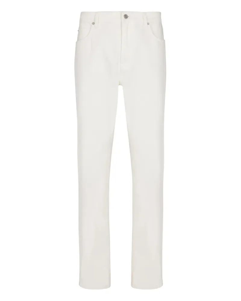 Balmain Jeans mit geradem Bein - Weiß Weiß