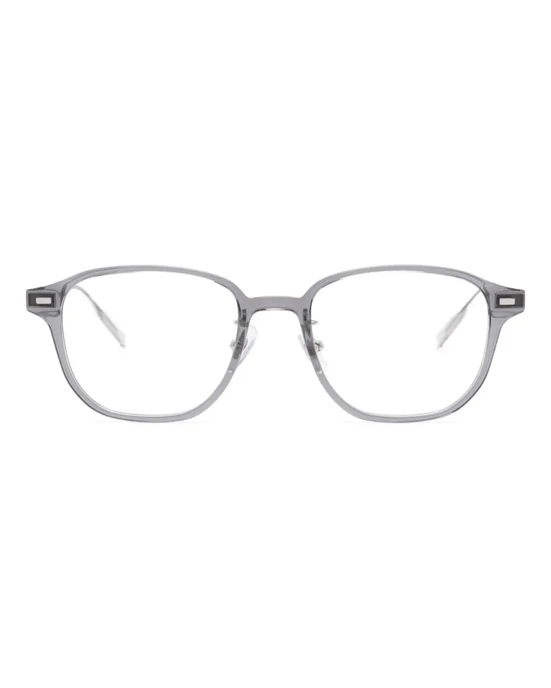Montblanc Brille mit geometrischem Gestell - Grau Grau
