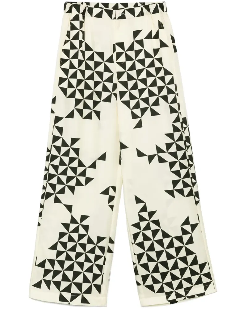JNBY Hose mit geometrischem Print - Weiß Weiß
