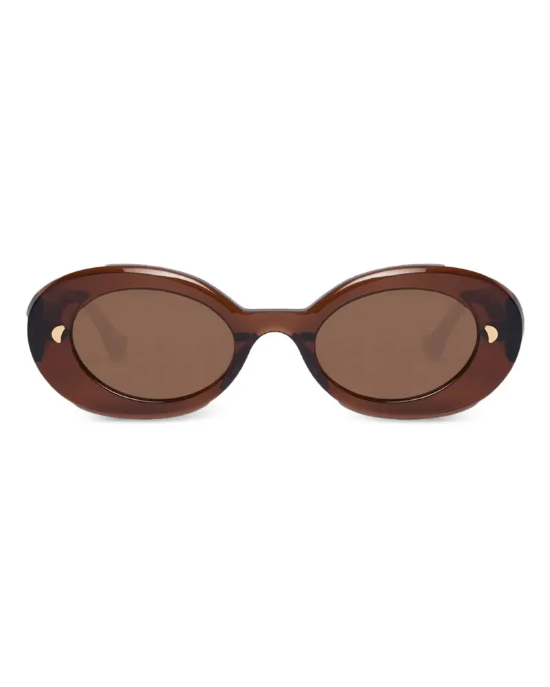 Nanushka Ovale Giva Sonnenbrille - Braun Braun