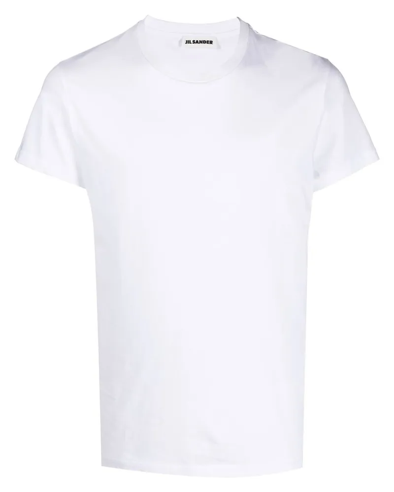 Jil Sander T-Shirt mit Rundhalsausschnitt - Weiß Weiß