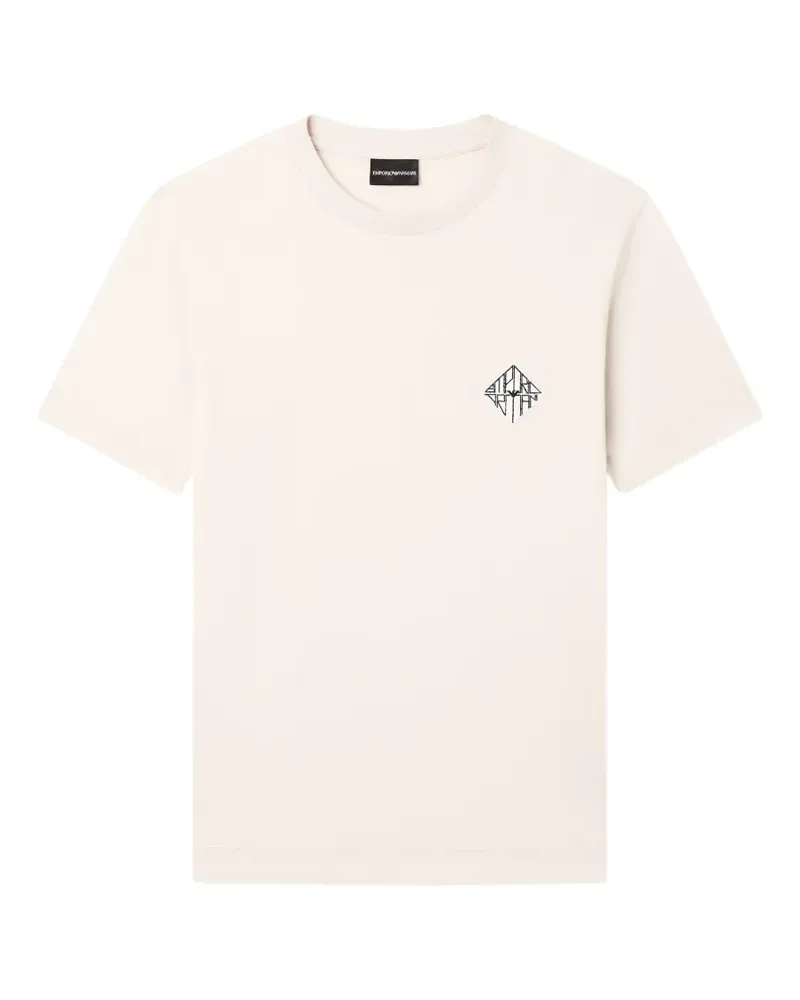 Emporio Armani Slim-fit logo-print short-sleeve T-shirt - Weiß Weiß