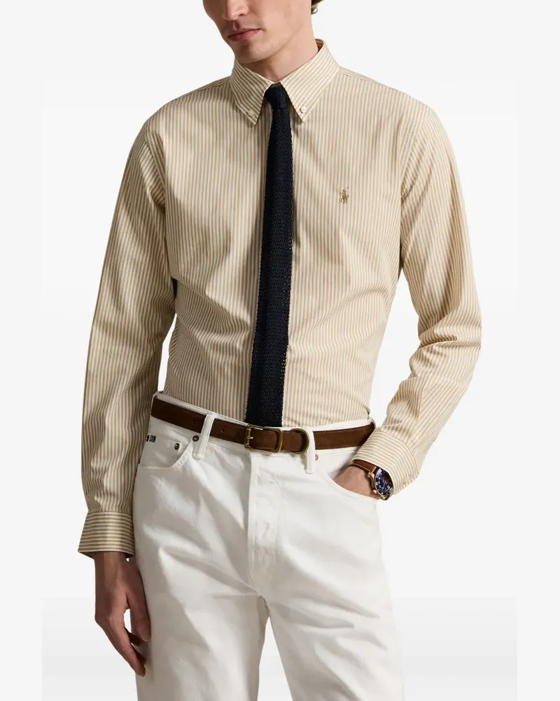 Ralph Lauren striped button-down shirt - Nude Nude