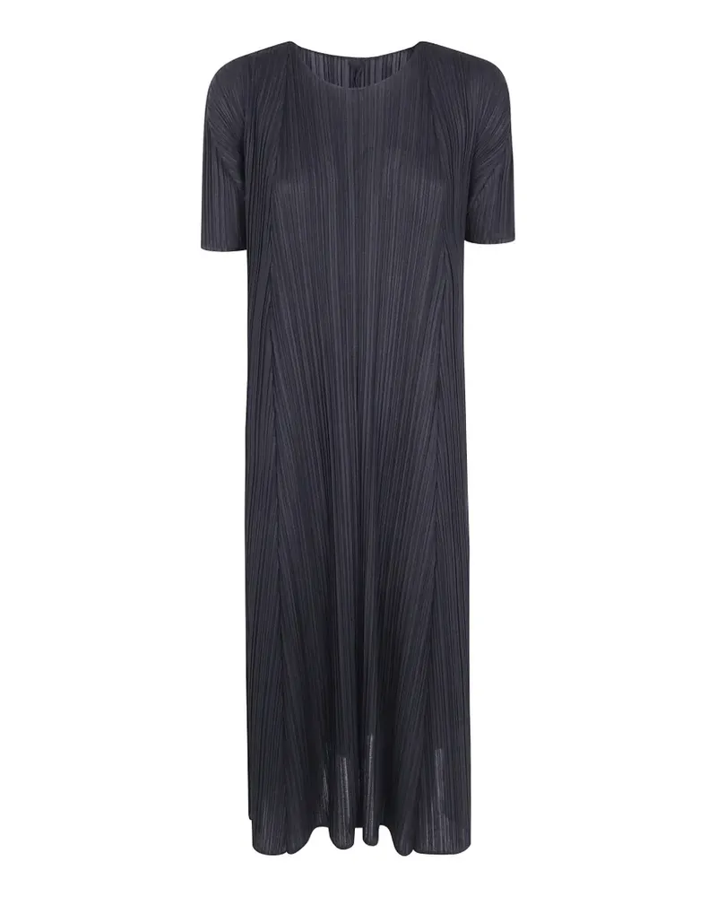Issey Miyake pleated midi dress - Schwarz Schwarz