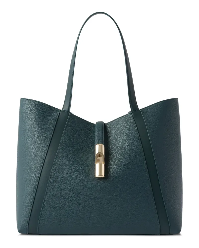 Furla large Goccia leather tote bag - Grün Grün