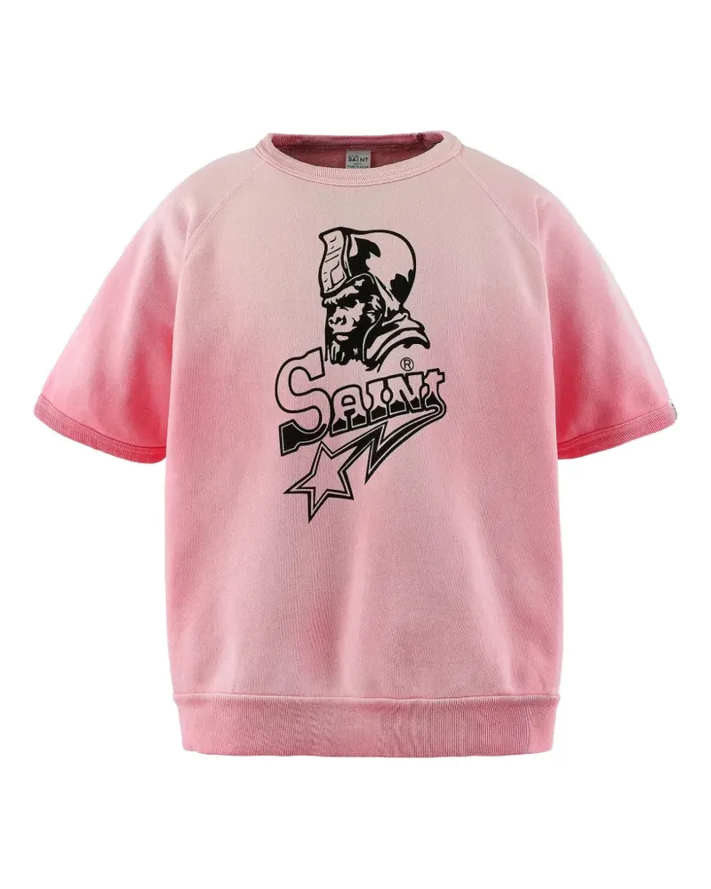SAINT MXXXXXX graphic short-sleeve sweatshirt - Rosa Rosa