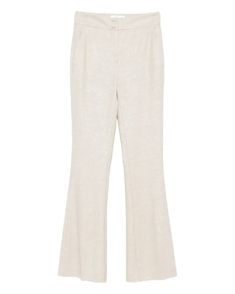 Genny buttoned trousers - Nude Nude