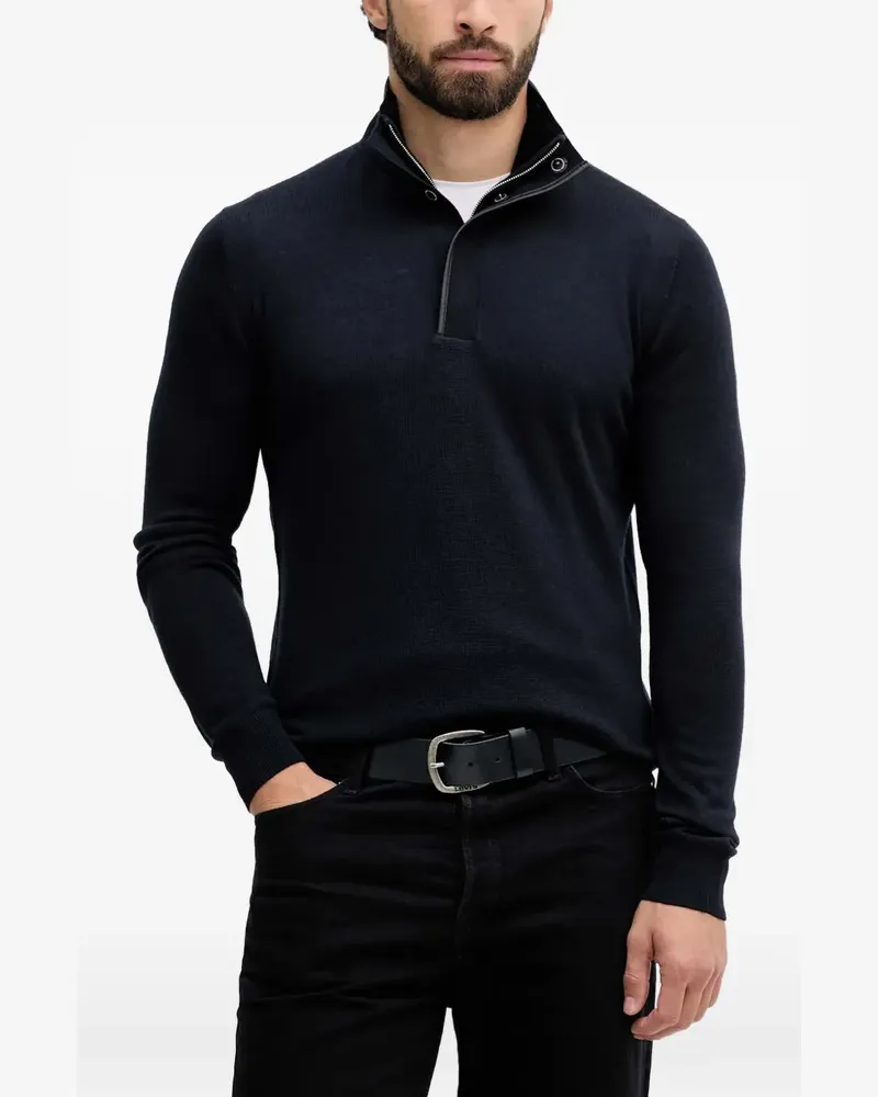 Karl Lagerfeld Pullover mit Stehkragen - Blau Blau
