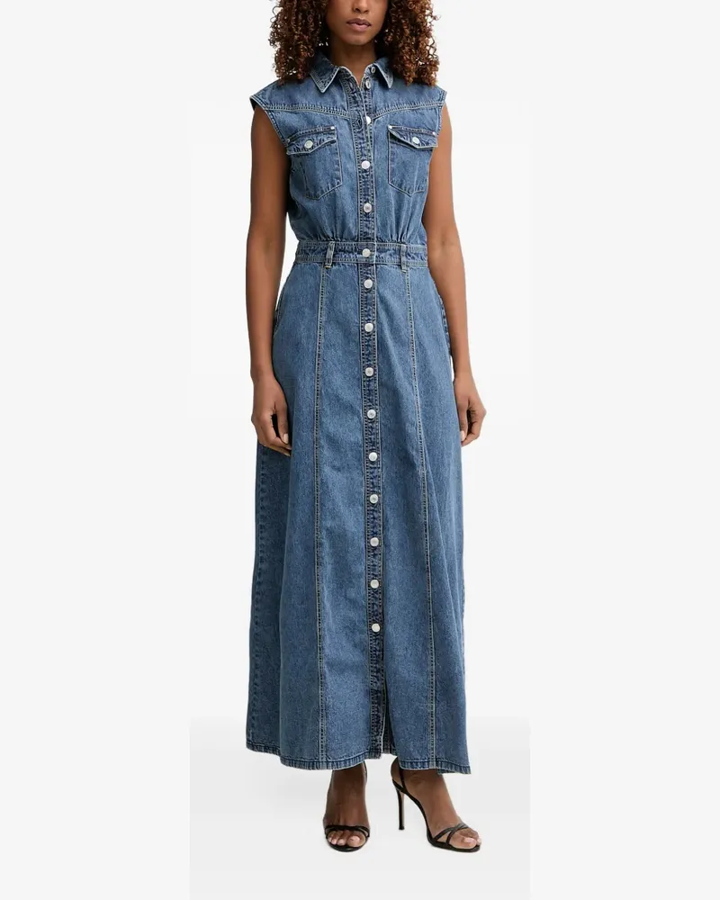Guess denim maxi dress - Blau Blau