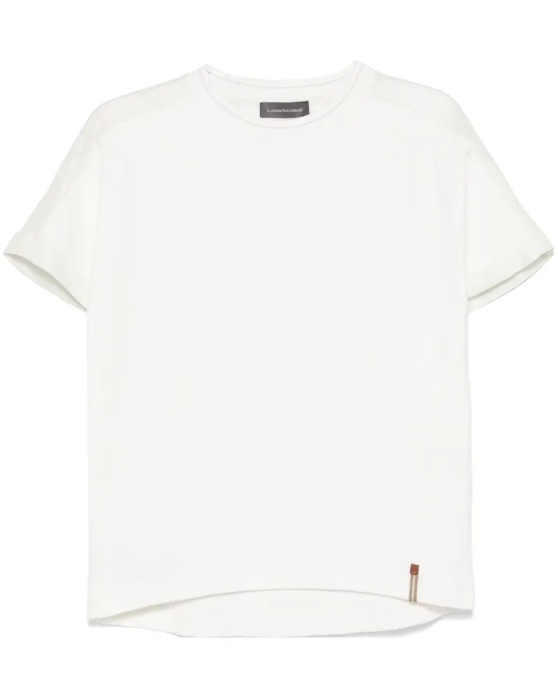Lorena Antoniazzi T-Shirt mit Einsätzen - Weiß Weiß