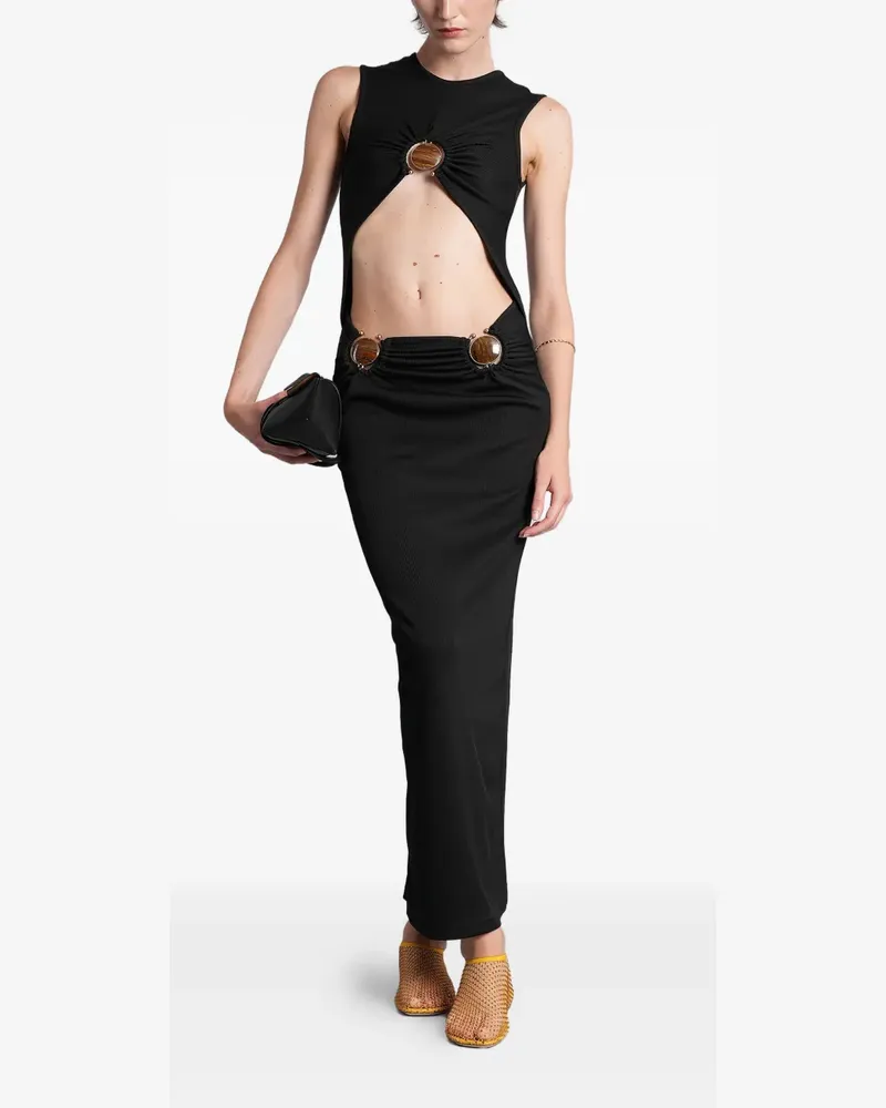 Christopher Esber Verziertes Kleid mit Cut-Out - Schwarz Schwarz