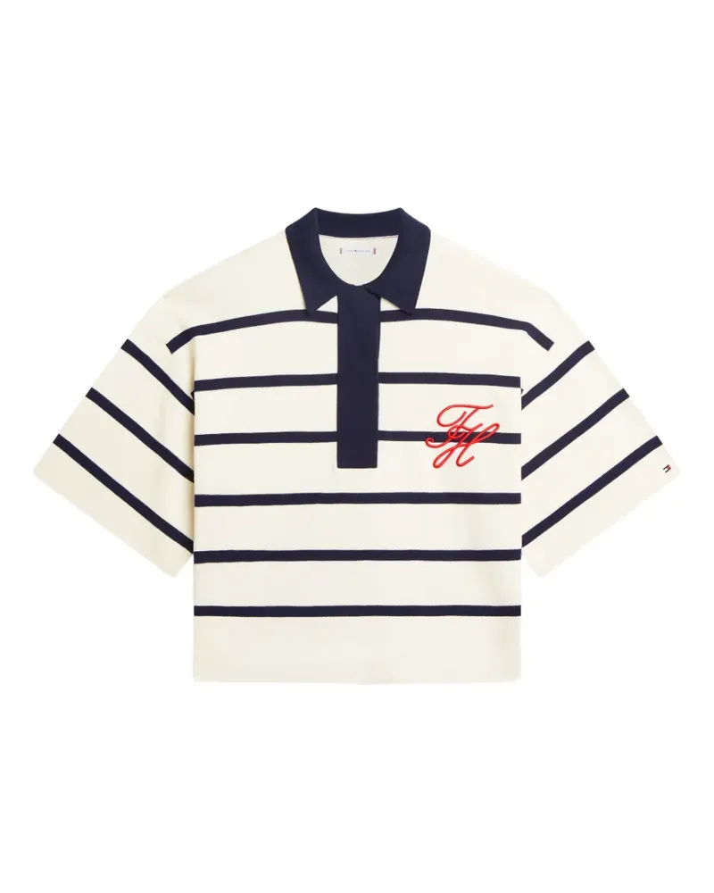 Tommy Hilfiger striped polo top - Nude Nude