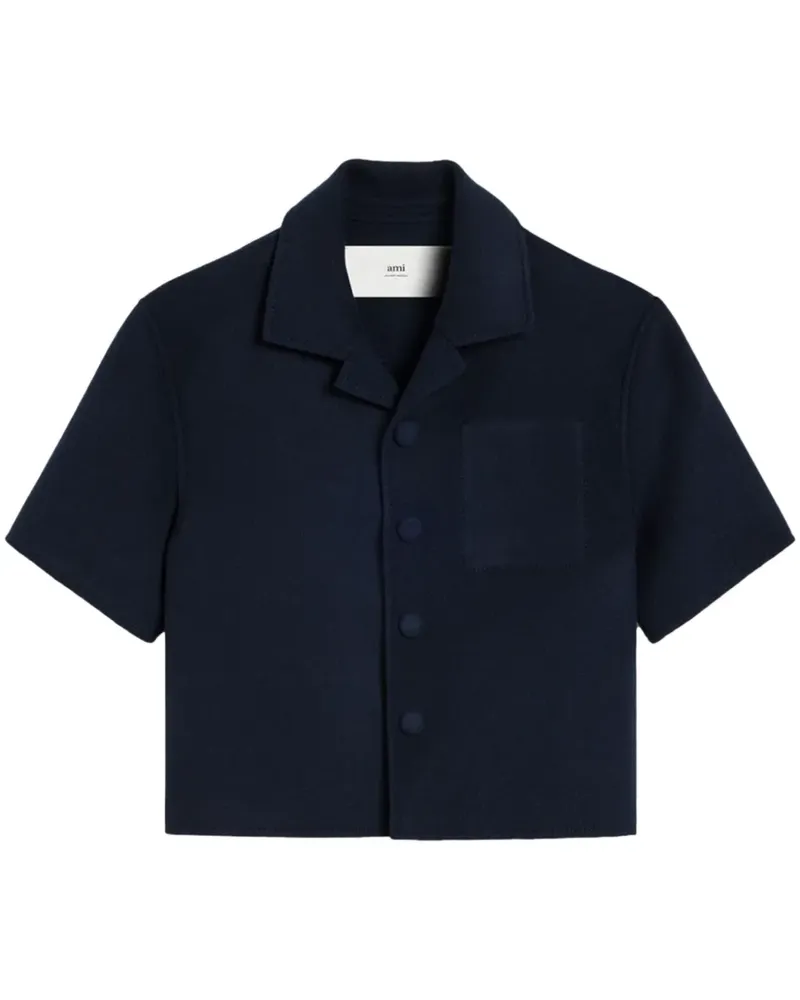 AMI Paris Jacke mit Reverskragen - Blau Blau